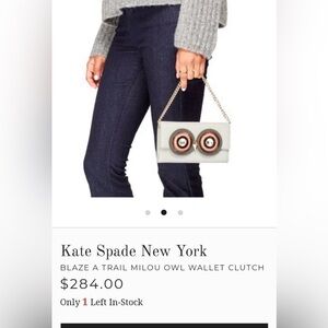 Kate Spade New York Blaze a Trail Milou Owl Wallet Clutch